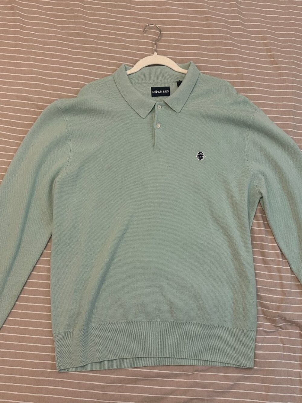 Malbon x Dockers - Wool Knit Lons Sleeve Polo - XXL